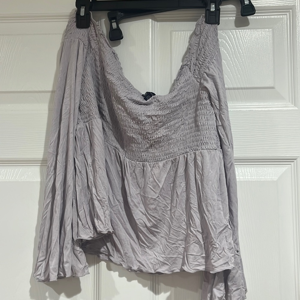 American eagle off the shoulder long sleeve